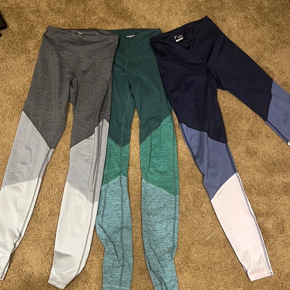 Old navy colorblock leggings bundle - size small Tall